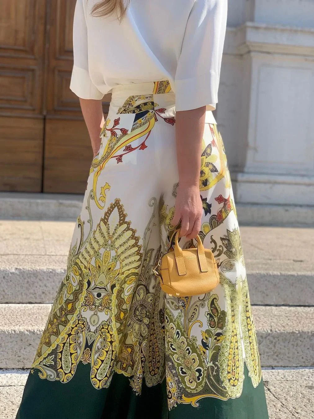 Damen Weit geschnittene Palazzo-Hose mit opulentem Muster Heidi-Mode - Image 5