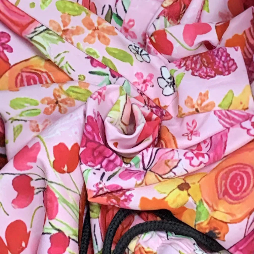 Damen Weite Blumenhose mit Elastischem Bund und Praktischen Taschen Heidi-Mode - Image 5