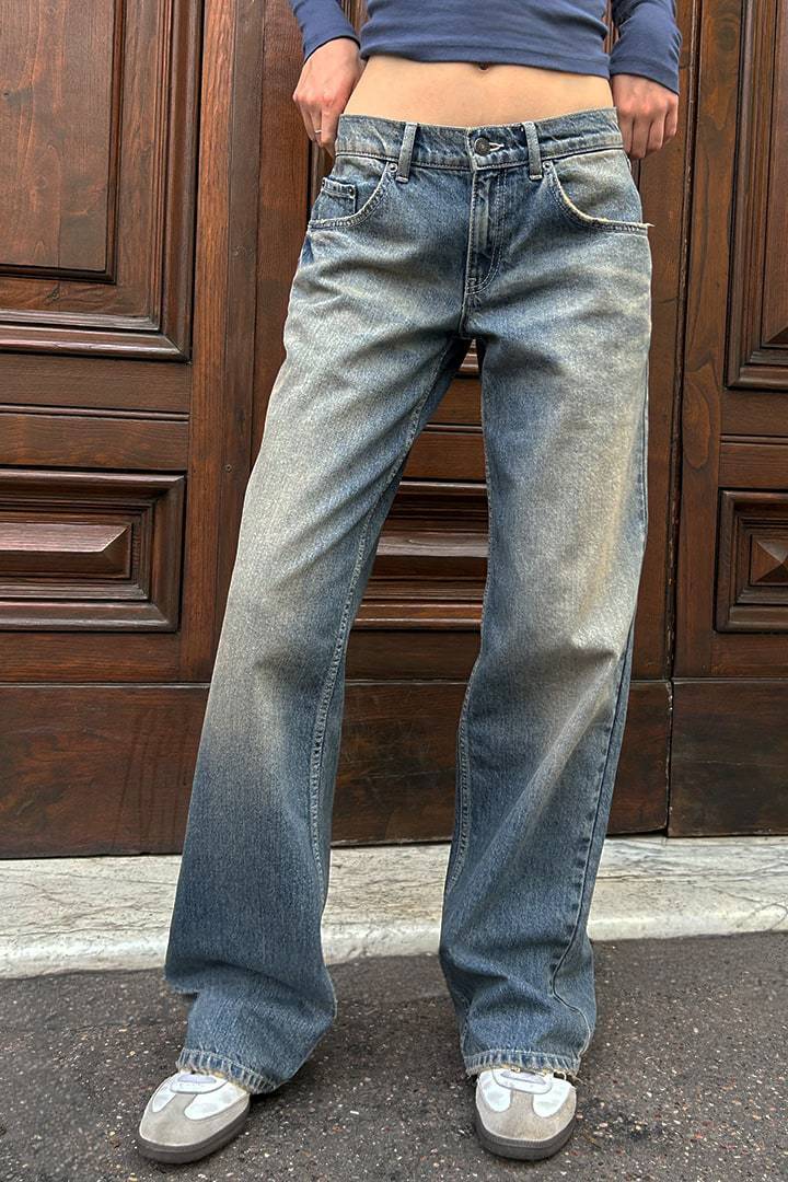 Damen Weite Denim-Jeans mit hohem Bund - Image 13