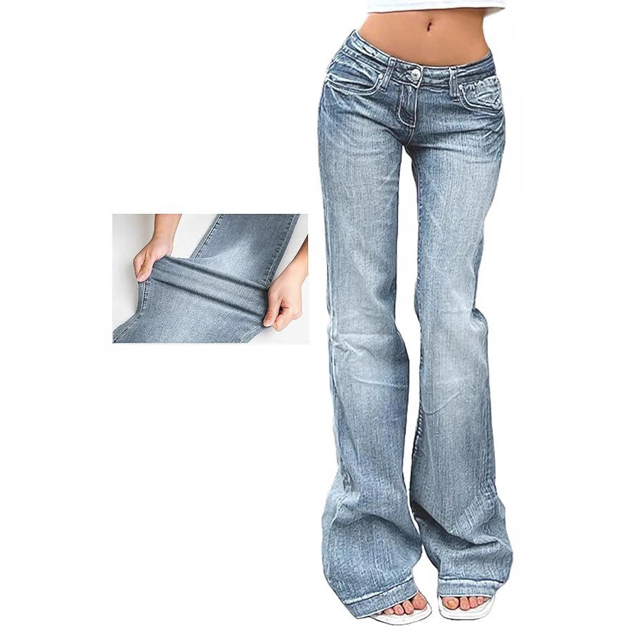 Damen Flared Jeans mit hohem Bund und Stretch - Image 2