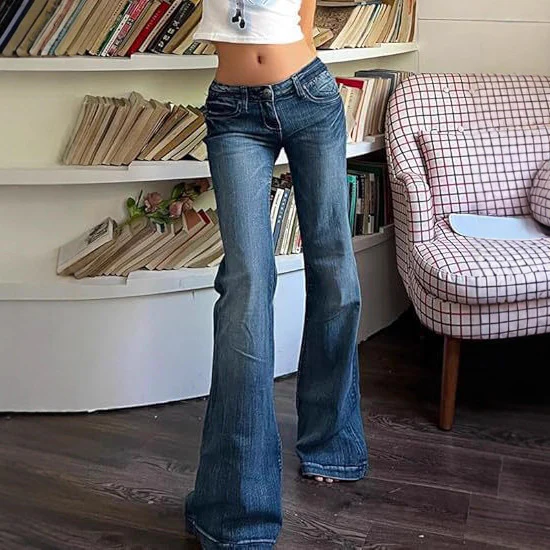 Damen Flared Jeans mit hohem Bund und Stretch - Image 4