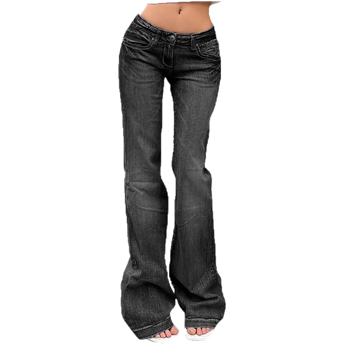 Damen Flared Jeans mit hohem Bund und Stretch - Image 5