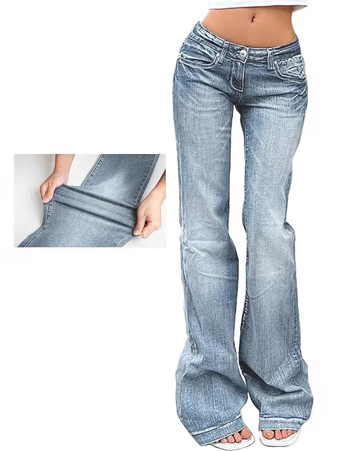 Damen Flared Jeans mit hohem Bund und Stretch - Image 8
