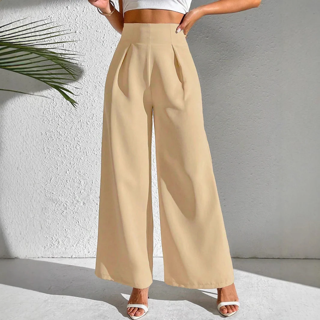 Damen Weite Palazzo-Hose mit elegantem Schnitt und hohen Taillenbund Heidi-Mode - Image 2