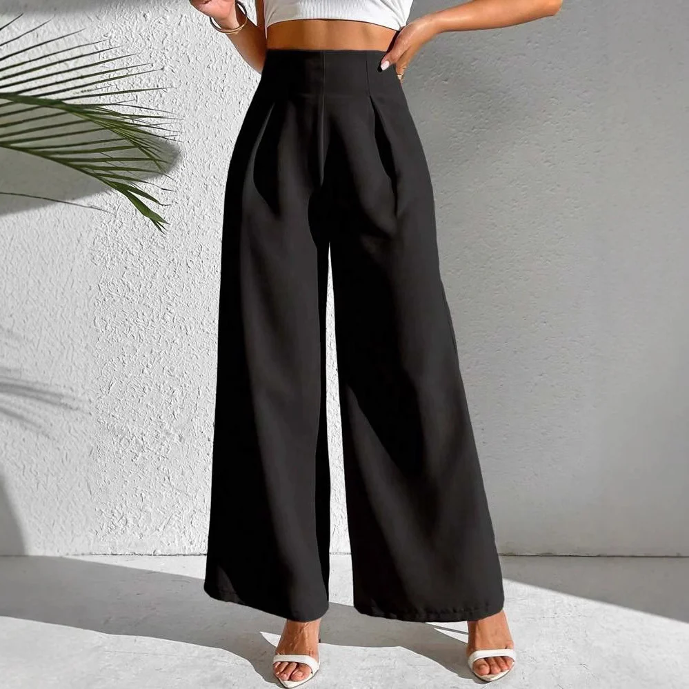 Damen Weite Palazzo-Hose mit elegantem Schnitt und hohen Taillenbund Heidi-Mode - Image 3