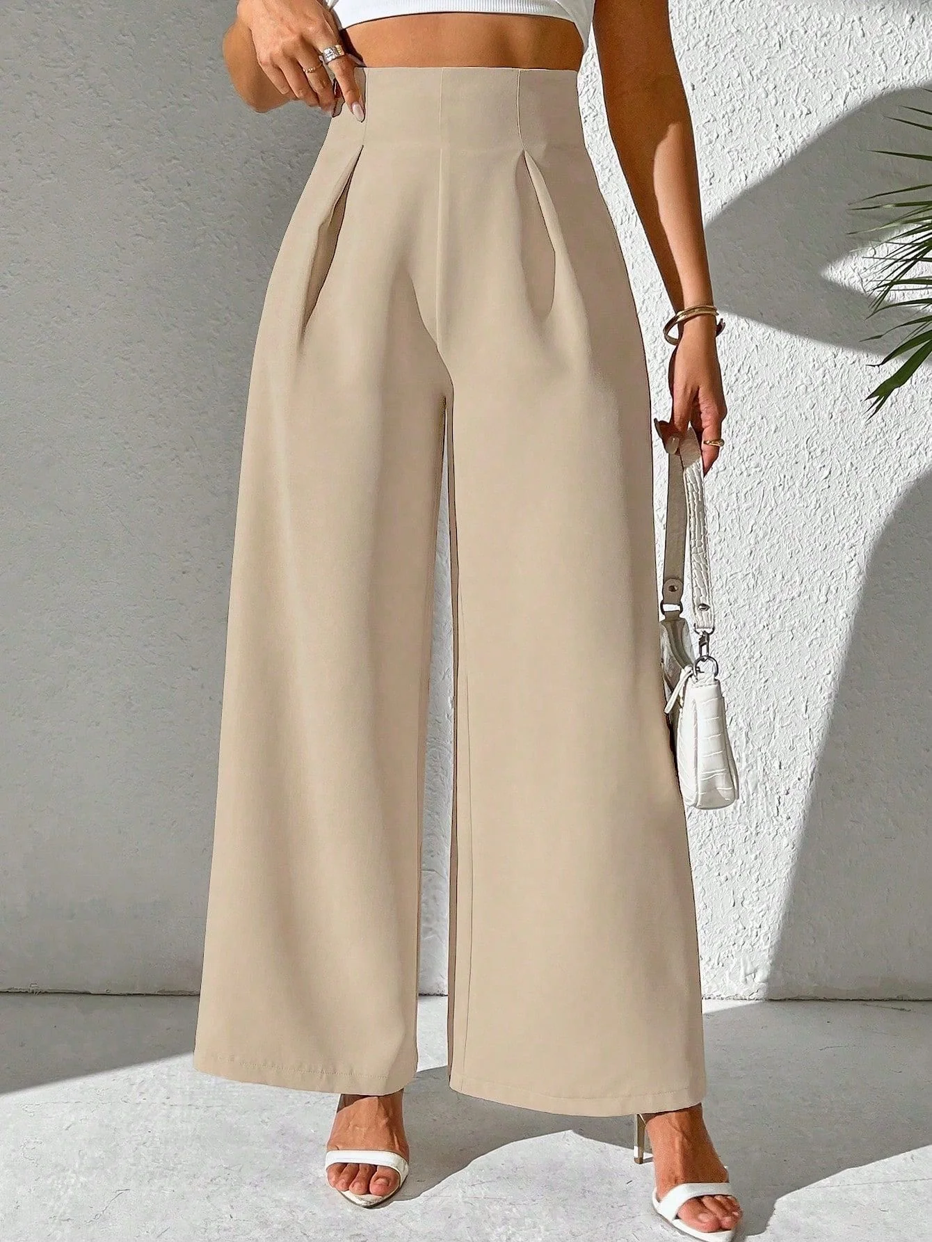 Damen Weite Palazzo-Hose mit elegantem Schnitt und hohen Taillenbund Heidi-Mode - Image 7