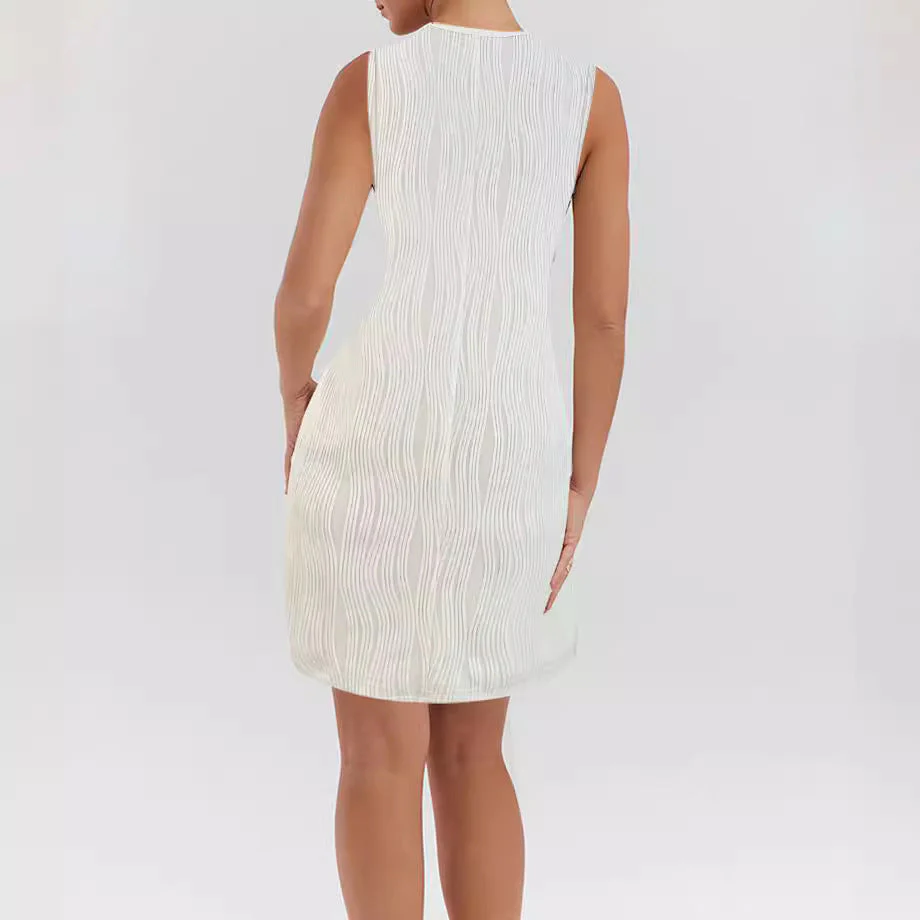 Damen Wellenstruktur Kleid Heidi-Mode - Image 3