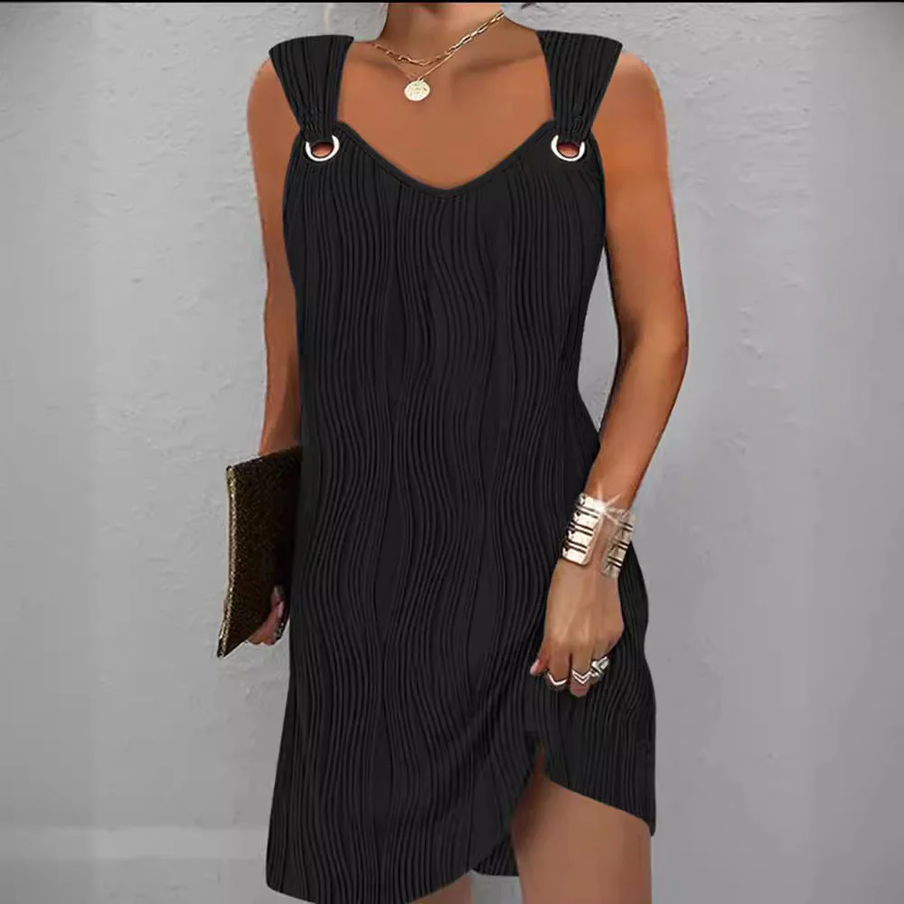 Damen Wellenstruktur Kleid Heidi-Mode - Image 6