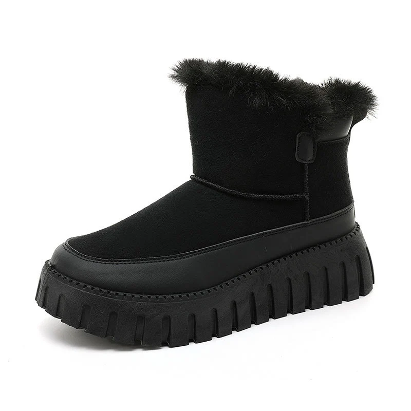 Damen Winter boots mit warmem Kunstfell und rutschfester Sohle Heidi Mode - Image 5