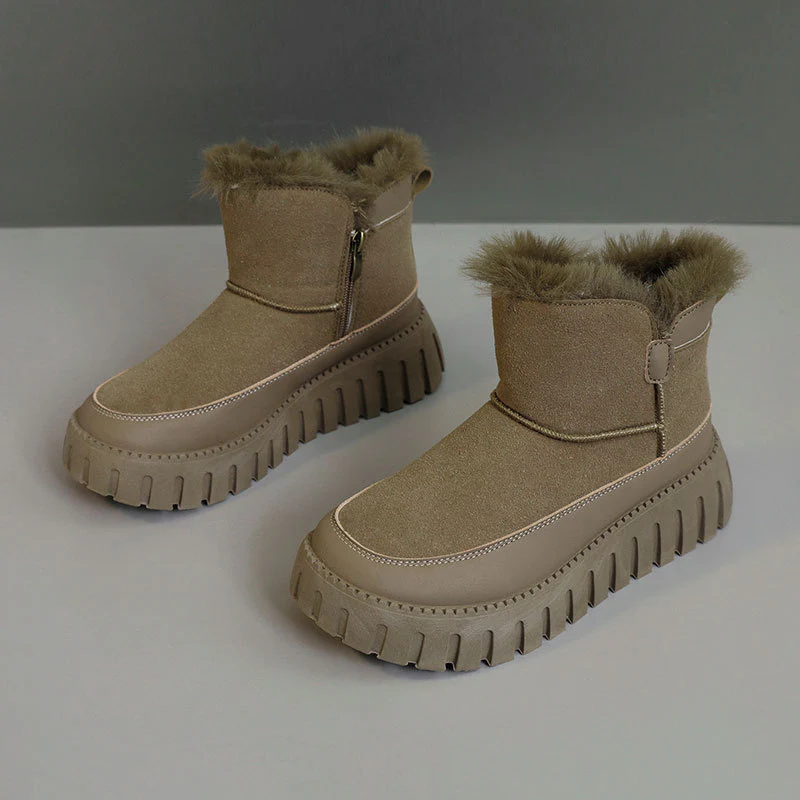 Damen Winter boots mit warmem Kunstfell und rutschfester Sohle Heidi Mode - Image 7