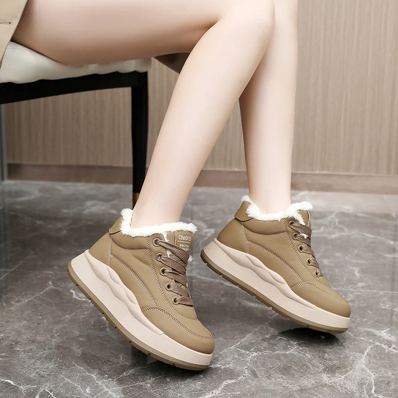 Damen Winter Sneaker mit kuscheligem Innenfutter und rutschfester Sohle Heidi Mode - Image 3