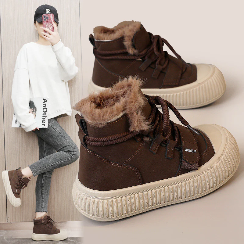 Damen Winter Sneakers mit kuscheligem Fleece-Futter und rutschfester Sohle Heidi Mode - Image 2