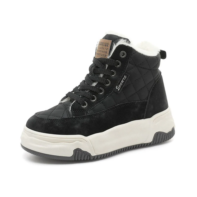 Damen Winter Sportsneakers mit kuscheligem Innenfutter und robustem Profil Heidi Mode