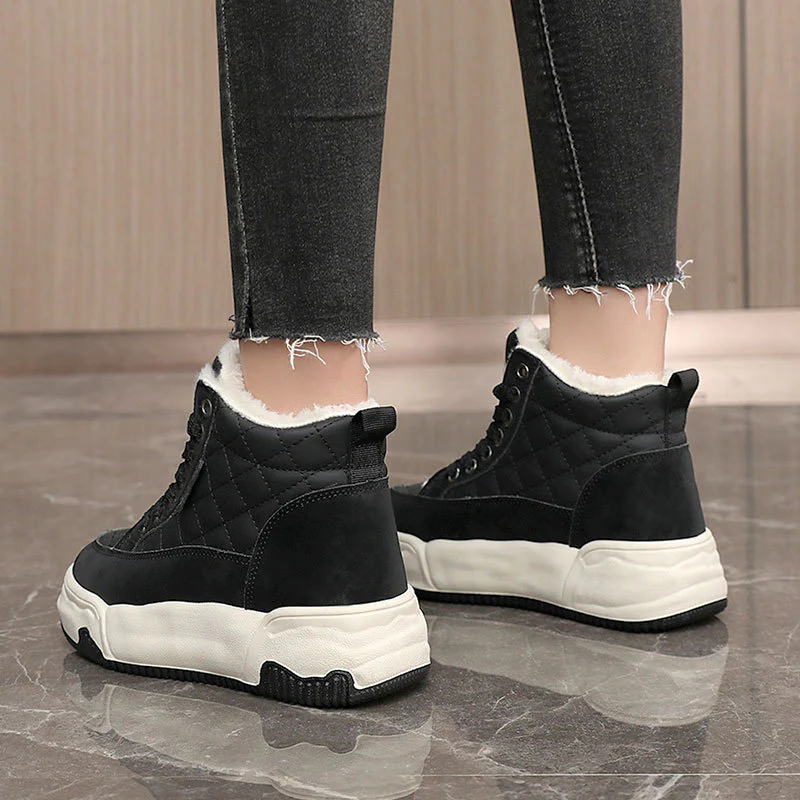 Damen Winter Sportsneakers mit kuscheligem Innenfutter und robustem Profil Heidi Mode - Image 4