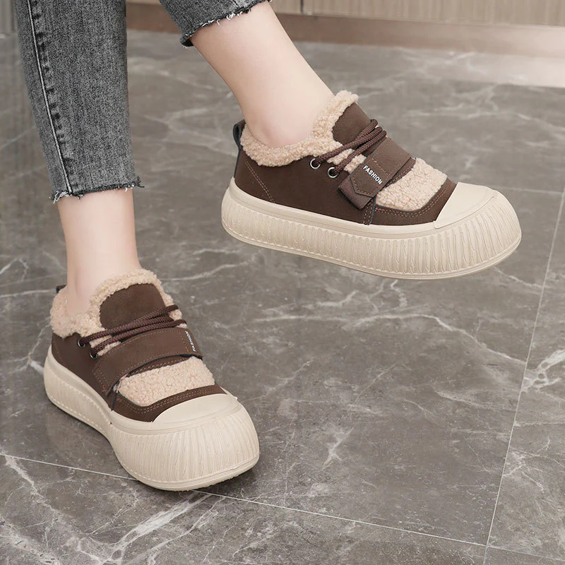 Damen Winterfreizeitschuhe mit kuscheligem Fleece-Innenfutter und rutschfester Sohle Heidi Mode - Image 3
