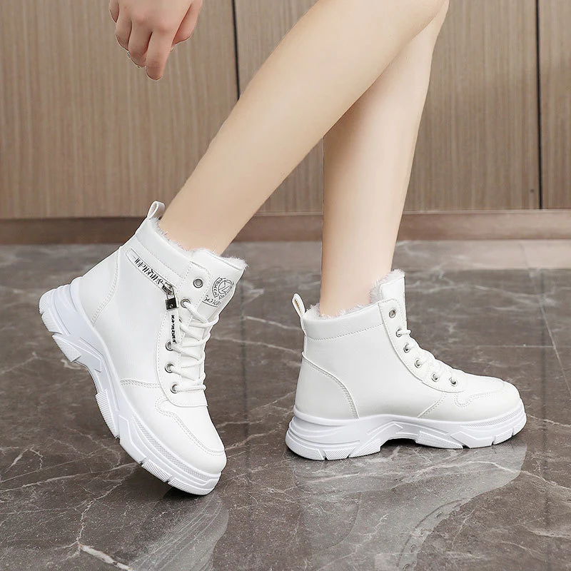 Damen Winterliche High-Top Sneaker mit kuscheligem Innenfutter Heidi Mode - Image 4