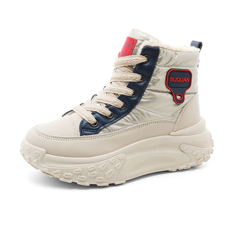 Damen Winterliche High-Top Sneaker mit kuscheligem Innenfutter und robustem Sohlenprofil Heidi Mode - Image 5
