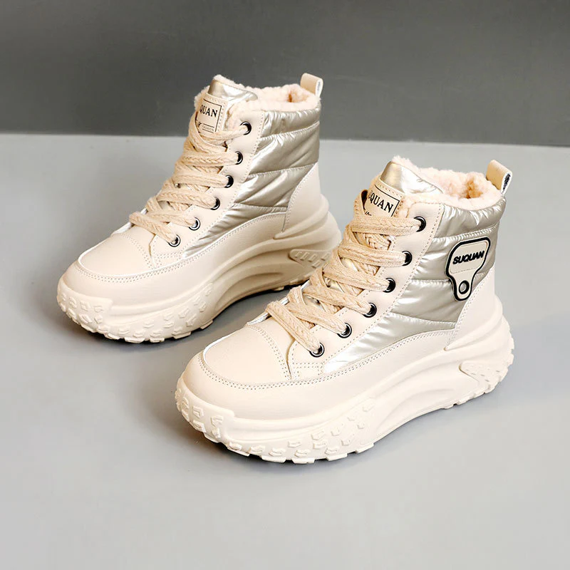 Damen Winterliche High-Top Sneaker mit kuscheligem Innenfutter und robustem Sohlenprofil Heidi Mode - Image 6