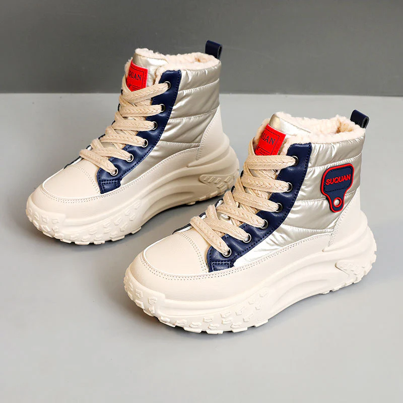 Damen Winterliche High-Top Sneaker mit kuscheligem Innenfutter und robustem Sohlenprofil Heidi Mode - Image 7