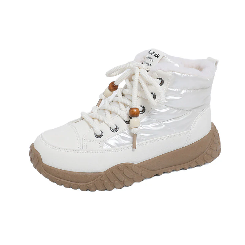 Damen Winterliche High-Top Sneaker mit schützender Fleece-Innenausstattung Heidi Mode - Image 5
