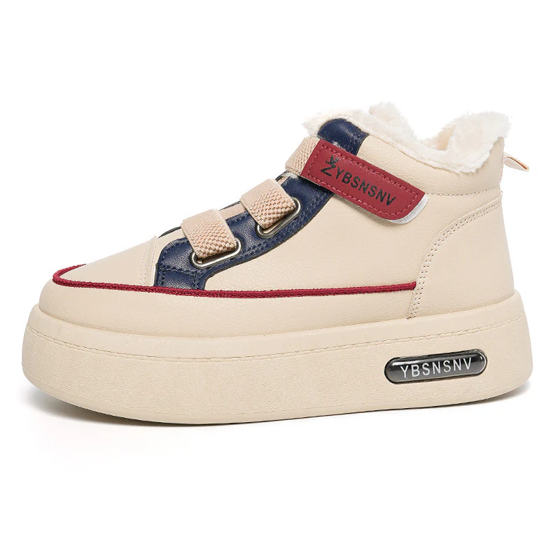 Damen Winterliche High-Top Sneakers mit bequemer Fleece-Wärmepolsterung und sportlichem Design Heidi Mode - Image 5