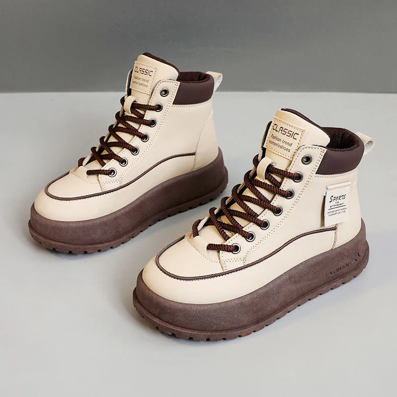 Damen Winterliche High-Top Sneakers mit dämpfender Laufsohle und robustem Profil Heidi Mode - Image 8