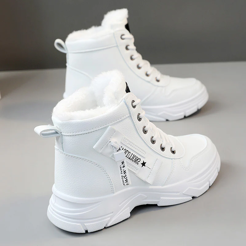 Damen Winterliche High-Top Sneakers mit Fleece-Futter und rutschfester Sohle Heidi Mode - Image 2