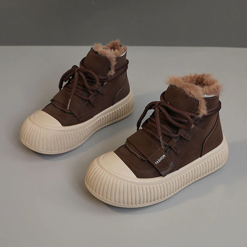 Damen Winterliche High-Top Sneakers mit kuscheligem Innenfutter Heidi Mode - Image 2