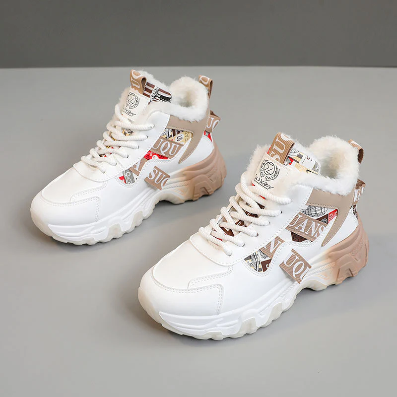 Damen Winterliche High-Top Sneakers mit kuscheligem Innenfutter und modischem Design Heidi Mode - Image 7