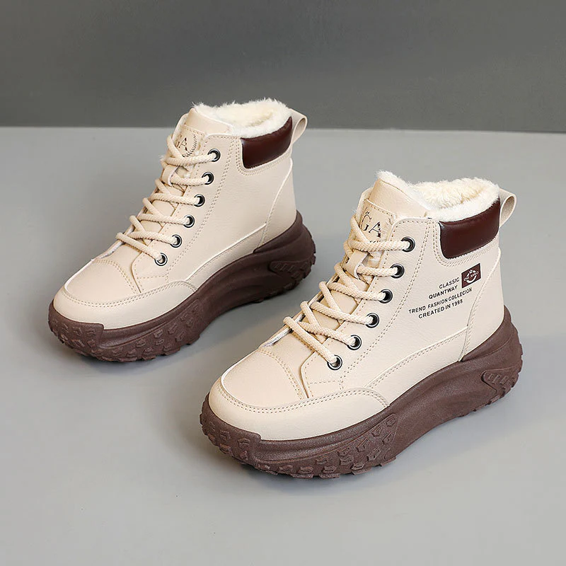 Damen Winterliche High-Top Sneakers mit kuscheligem Innenfutter und robustem Laufprofil Heidi Mode - Image 6