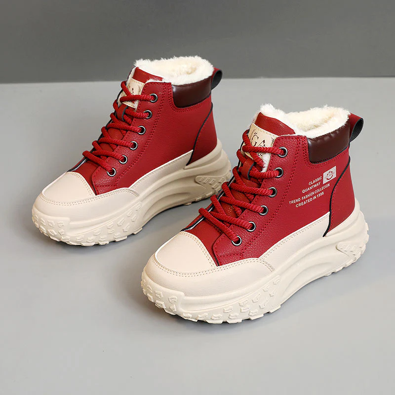 Damen Winterliche High-Top Sneakers mit kuscheligem Innenfutter und robustem Laufprofil Heidi Mode - Image 7