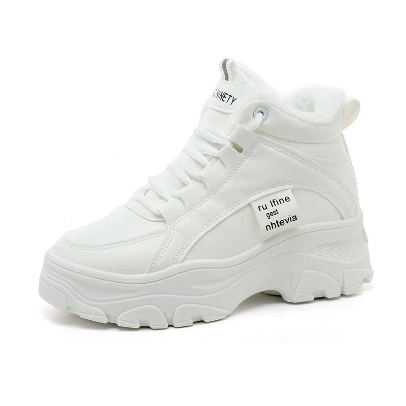 Damen Winterliche High-Top Sneakers mit kuscheligem Innenfutter und rutschfester Sohle Heidi Mode - Image 5