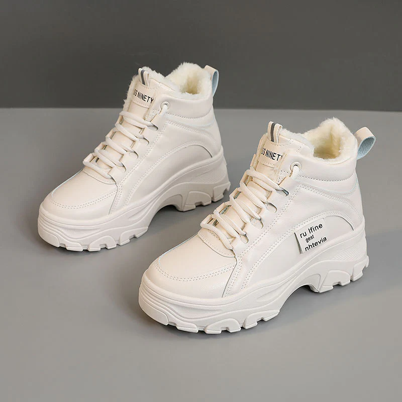 Damen Winterliche High-Top Sneakers mit kuscheligem Innenfutter und rutschfester Sohle Heidi Mode - Image 6