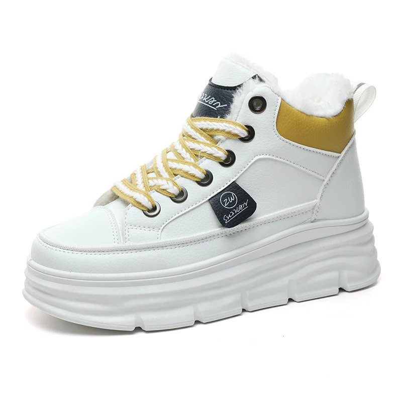 Damen Winterliche High-Top Sneakers mit luxuriösem Fleece-Futter Heidi Mode - Image 5