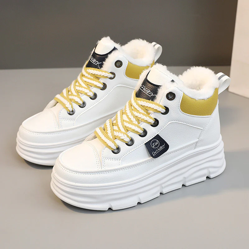 Damen Winterliche High-Top Sneakers mit luxuriösem Fleece-Futter Heidi Mode - Image 8