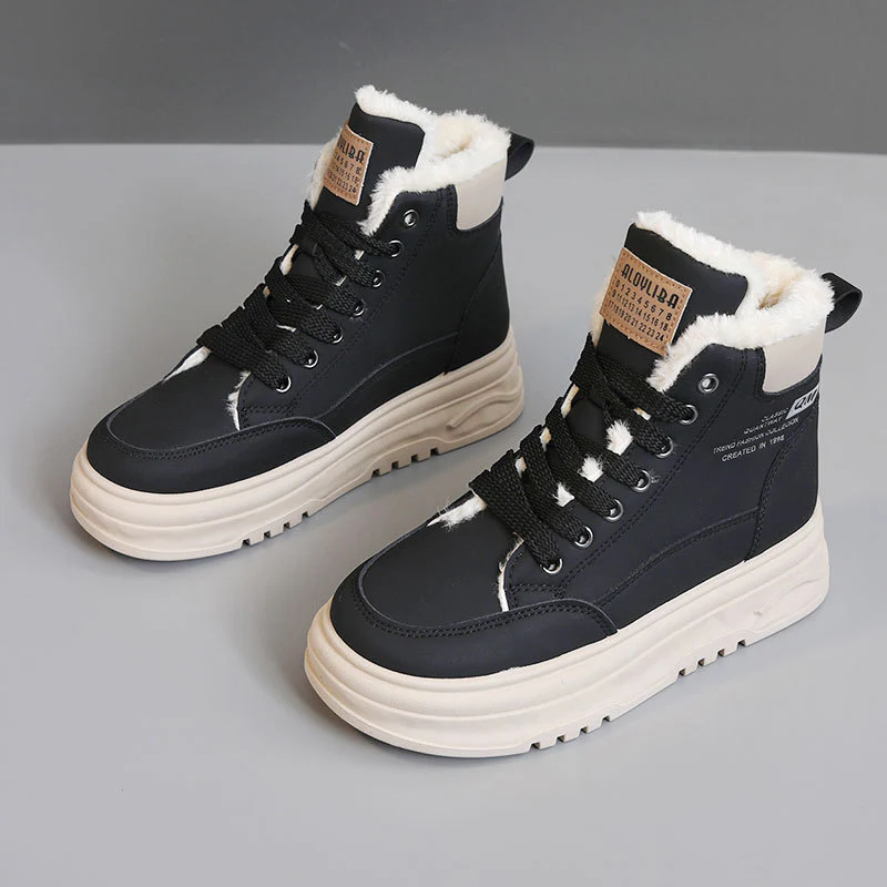 Damen Winterliche High-Top Sneakers mit warmem Innenfutter und rutschfester Sohle Heidi Mode - Image 7