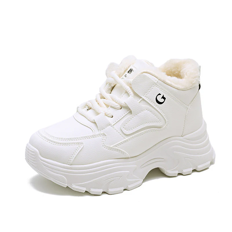 Damen Winterliche High-Top Sneakers mit weichem Fleece-Futter Heidi Mode - Image 5