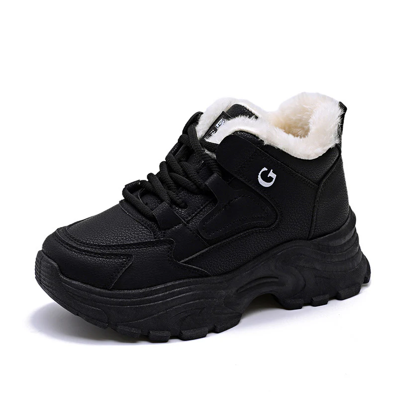 Damen Winterliche High-Top Sneakers mit weichem Fleece-Futter Heidi Mode - Image 6