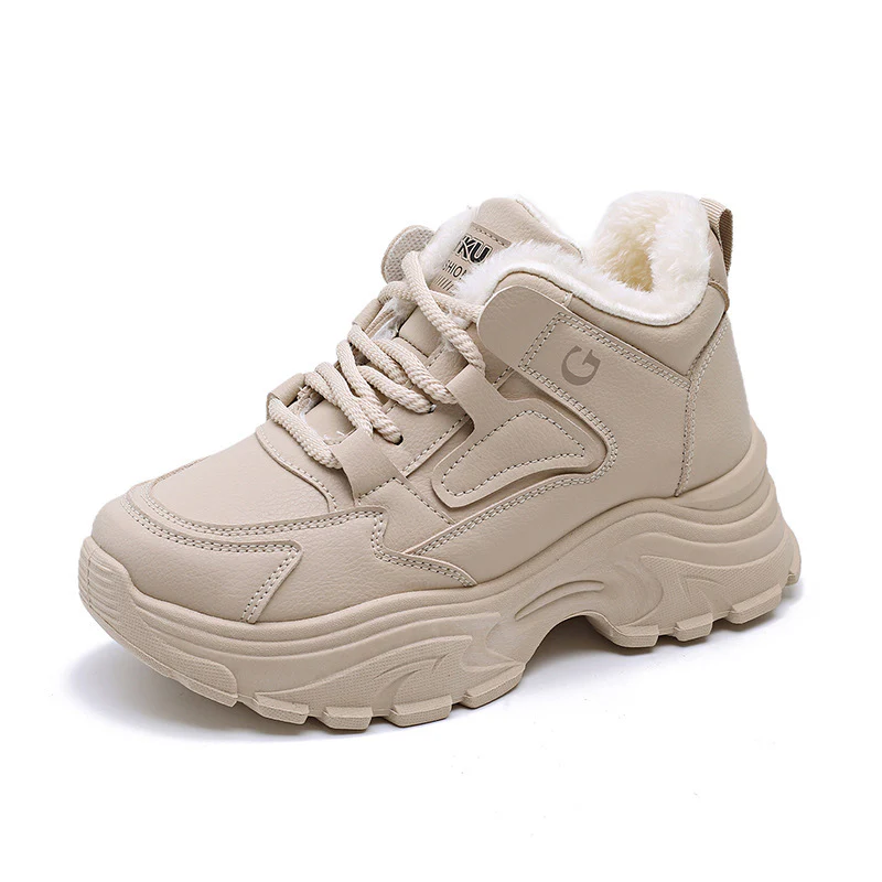 Damen Winterliche High-Top Sneakers mit weichem Fleece-Futter Heidi Mode - Image 7