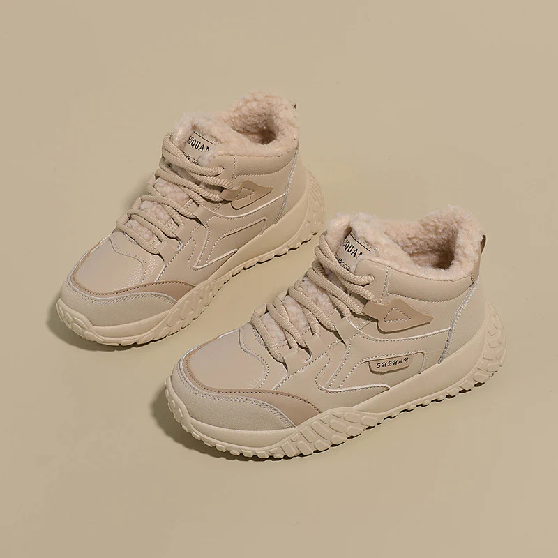 Damen Winterliche High-Top Sneakers mit weichem Innenfutter und rutschfester Sohle Heidi Mode - Image 2