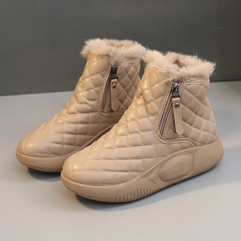 Damen Winterliche High-Top Stiefel mit Fleece-Futter und rutschfester Sohle Heidi Mode - Image 7