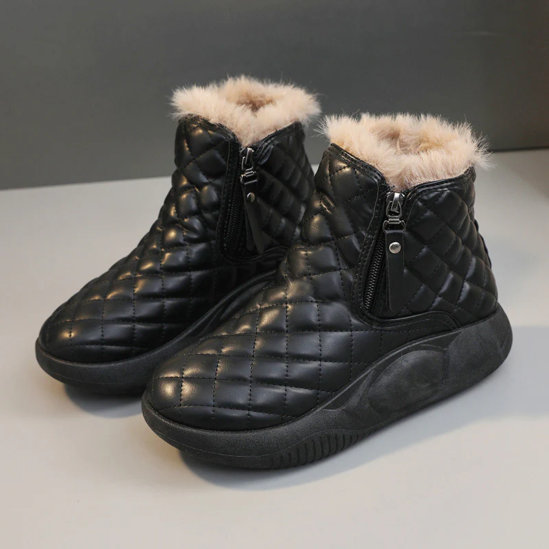 Damen Winterliche High-Top Stiefel mit Fleece-Futter und rutschfester Sohle Heidi Mode - Image 8