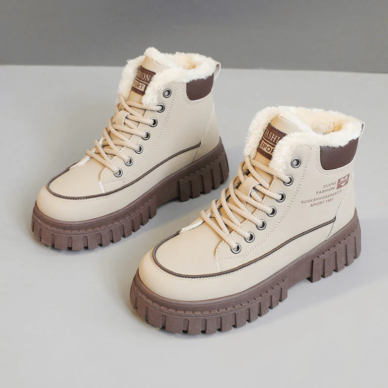 Damen Winterliche High-Top Stiefel mit kuscheligem Innenfutter und robuster Profilsohle Heidi Mode - Image 2