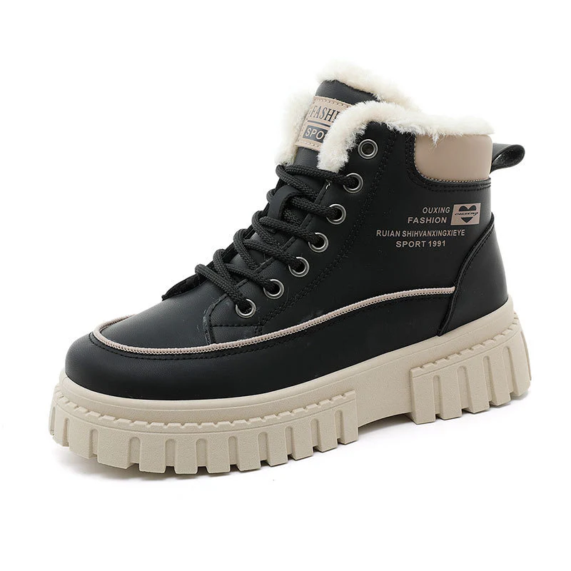 Damen Winterliche High-Top Stiefel mit kuscheligem Innenfutter und robuster Profilsohle Heidi Mode - Image 5