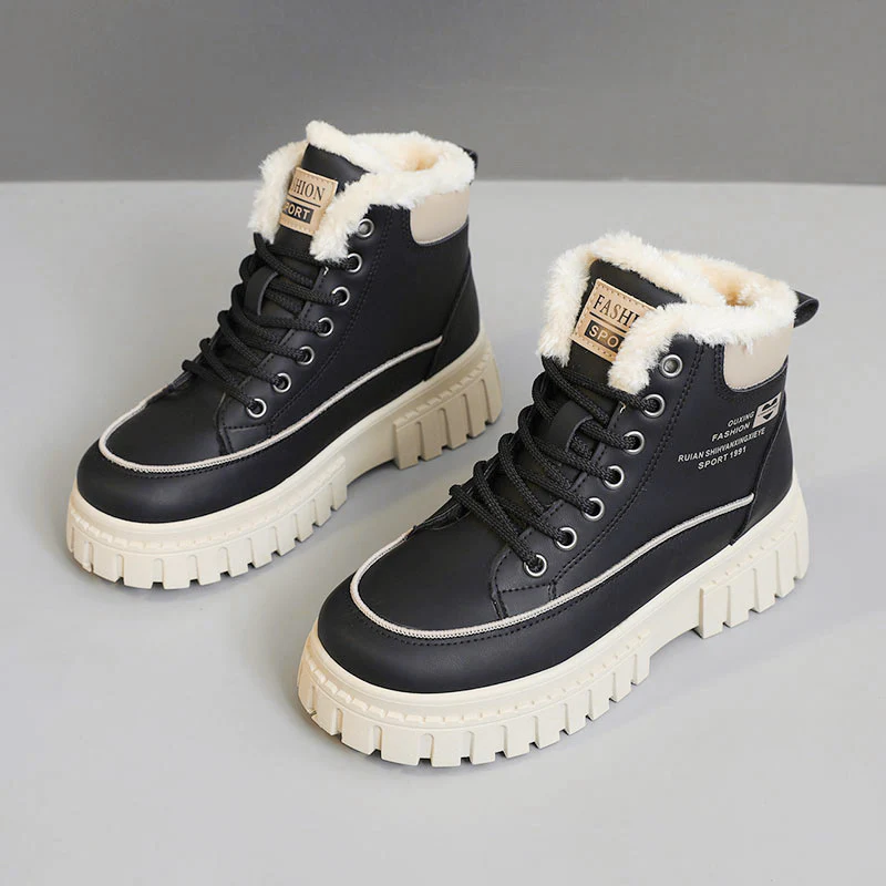 Damen Winterliche High-Top Stiefel mit kuscheligem Innenfutter und robuster Profilsohle Heidi Mode - Image 6