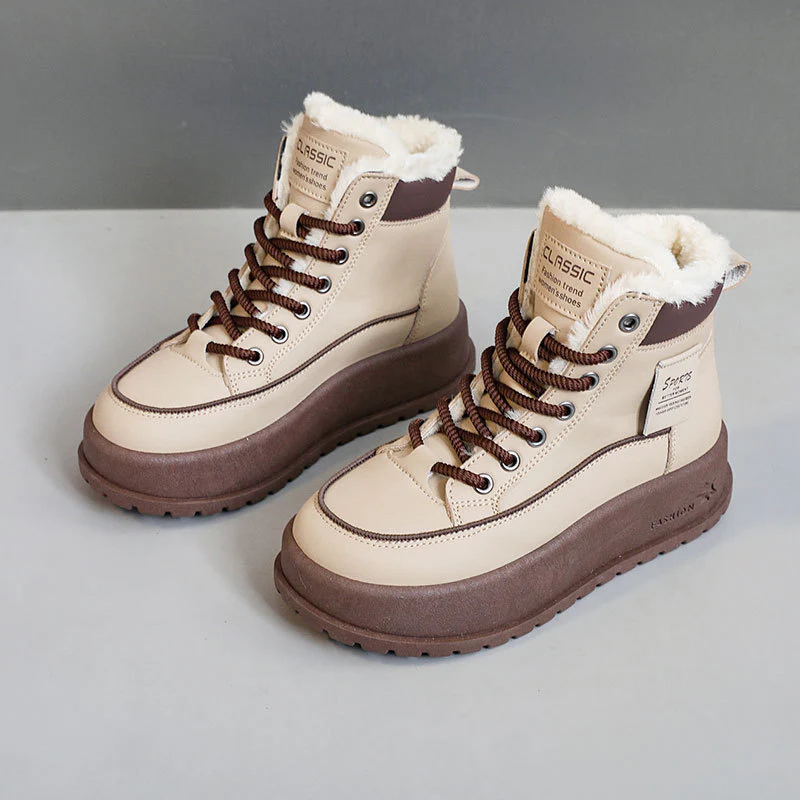 Damen Winterliche High-Top Stiefel mit warmem Innenfutter und rutschfester Sohle Heidi Mode - Image 2