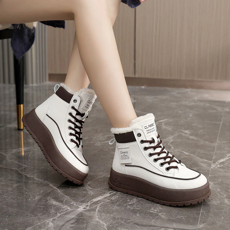 Damen Winterliche High-Top Stiefel mit warmem Innenfutter und rutschfester Sohle Heidi Mode - Image 4