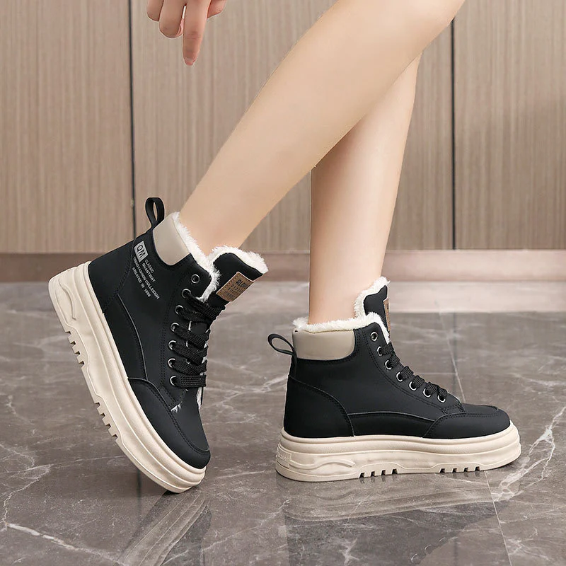Damen Winterliche Sneaker mit kuscheligem Innenfutter und robustem Sohlenprofil Heidi Mode - Image 3