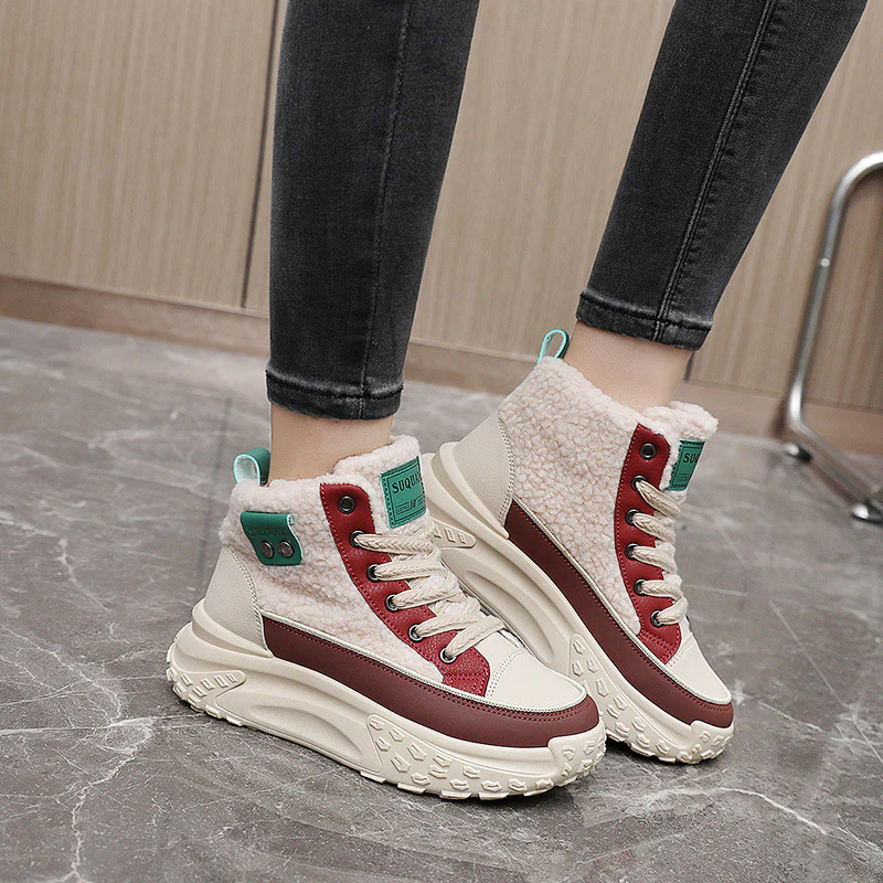Damen Winterliche Sneakers mit kuscheligem Innenfutter und rutschfester Sohle Heidi Mode - Image 4