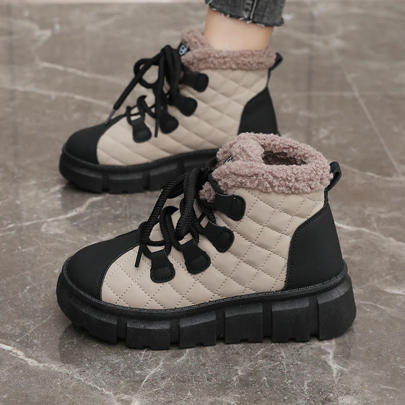 Damen Winterliche Sneakers mit robuster Profilsohle und kuscheligem Innenfutter Heidi Mode - Image 3